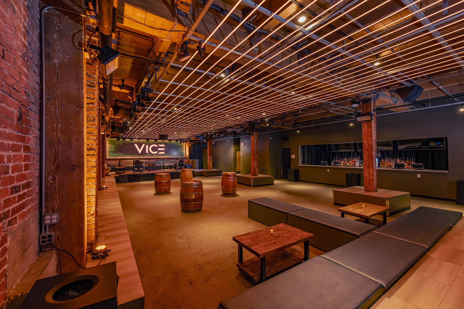 Stage view with VICE signage